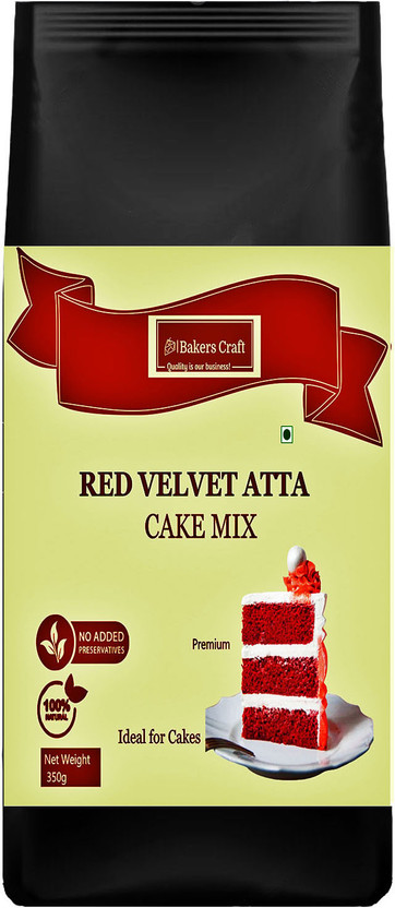 Bakers Craft Red Velvet Aata Cake Premix 350 g