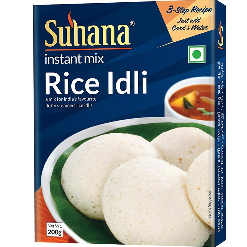 SUHANA Rice Idli Instant Mix/Ready to Cook /200g Box 1200 g(Pack of 6)