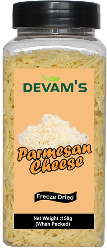 DEVAM'S Grated Parmesan Cheese (Freeze Dried, Natural, Long shelf life) 150 g