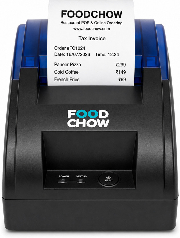 FoodChow 58mm USB + Bluetooth POS Billing Machine for Shops, Restaurants & Retail Shop Thermal Receipt Printer