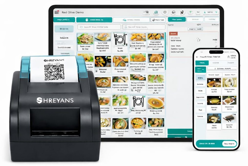 Shreyans POS Billing Machine 1 Year + 58mm (2 inch) Desktop, Mobile Thermal Receipt Printer