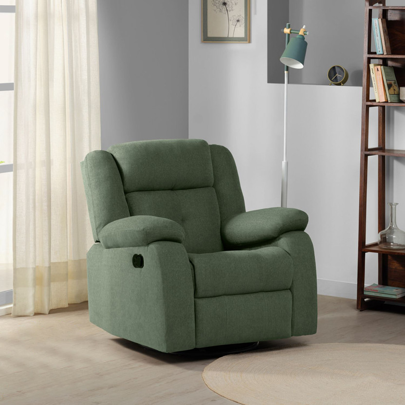 Sleepyhead Sleepyhead RX7 Designed by Duroflex - Single Seater Rocking & Revolving Fabric Manual Rocker Recliner(Finish Color - Irish Green, DIY(Do-It-Yourself)) - Flipkart Deal