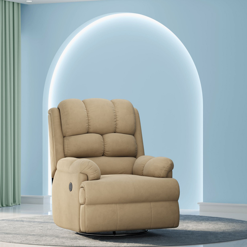 The Sleep Company Luxe Motorised Standard Fabric Powered Recliner(Finish Color - Beige, DIY(Do-It-Yourself))