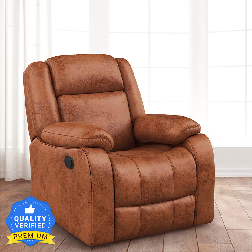 Duroflex Duroflex Single Seater Avalon Suede Fabric Manual Recliner(Finish Color - Desert Orange, DIY(Do-It-Yourself)) - Flipkart Deal