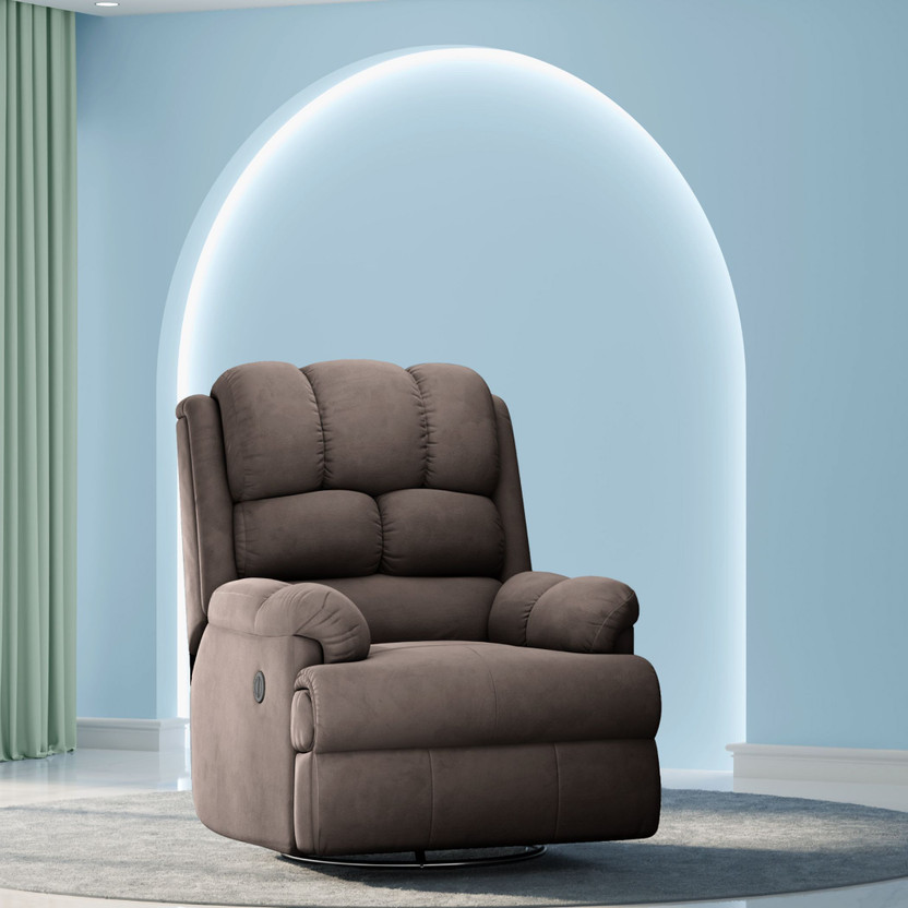 The Sleep Company Fabric Powered Rocker Recliner(Finish Color - Coffee Brown, DIY(Do-It-Yourself))