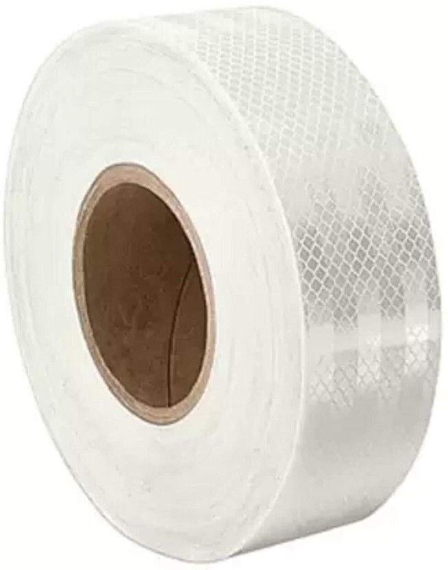 THREADFLUANT Reflective Safety Tape High Visibility Waterproof 5 mm x 5 m White Reflective Tape(Pack of 1)