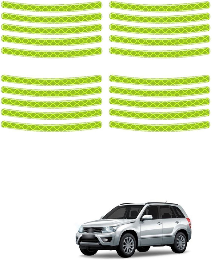 Ikasus 3D Sport Letter Wheel Rim Stripes - 8pc Car Tire Vinyl Decals For Cars, SUVs & Trucks