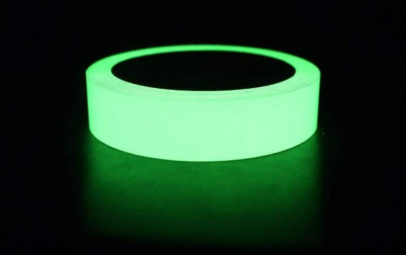 SHINY Radium 1 Inch Width x 5 Meters Night Glow in Dark Luminous Self-Adhesive Tape 25.4 mm x 5 m Night Glow Reflective Tape(Pack of 1)