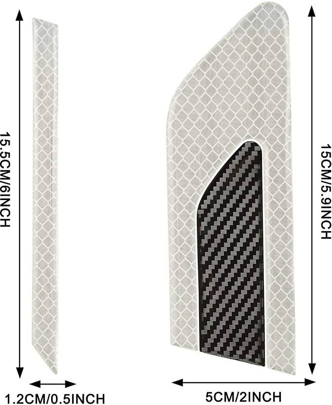 LOVMOTO Stickers Car Side Marker Bumper Fender Safety Warning Sticker Universal Strong 51 mm x