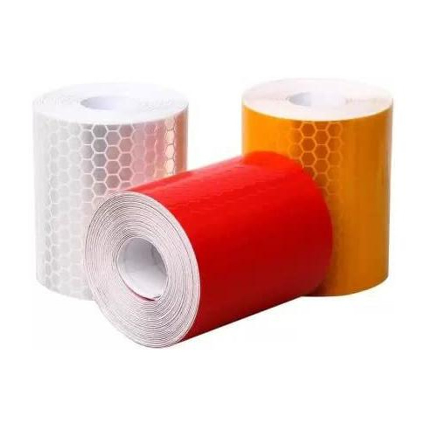 shasale Radium Tape Waterproof For Multipurpose Uses 1 METER X 2 INCH WIDTH (Pack of 3) 50.8 mm x 50 m red, yellow, white Reflective Tape(Pack of 3)
