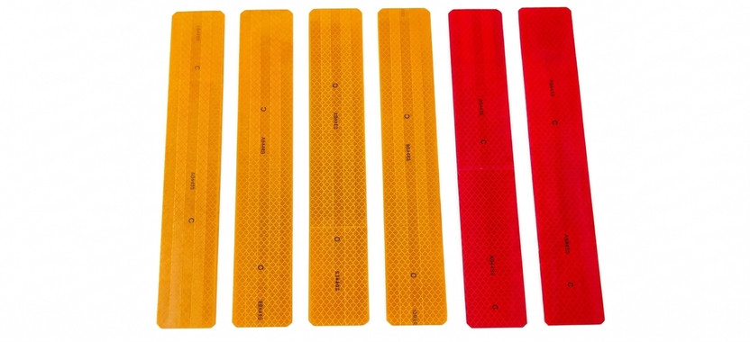 ABD ABD Magnetic Car Reflector Strips 6 Reflector for Taxi & All Cars 12 inch x 2 inch 50 mm x 0.3 m Yellow, Red Reflective Tape(Pack of 6) - Flipkart Deal