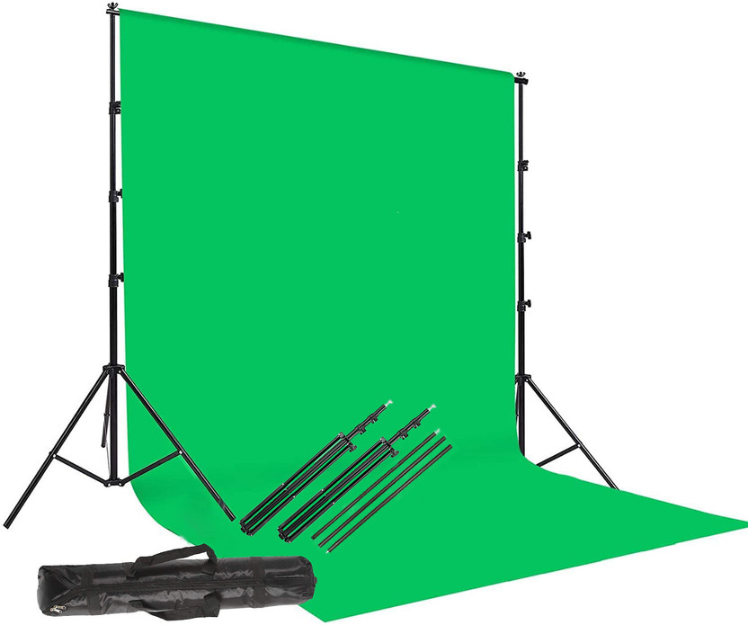 PICPRO Photography Backdrop Background Support Kit Foldable+Bag Stand KIT+Green Screen) Reflector