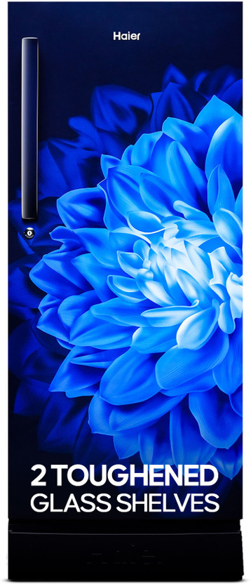 Haier 190 L Direct Cool Single Door 5 Star Refrigerator with Base Drawer  with Large Storage Space1 Hour Icing Technology(Marine Dahelia, HED-205MDB-P)