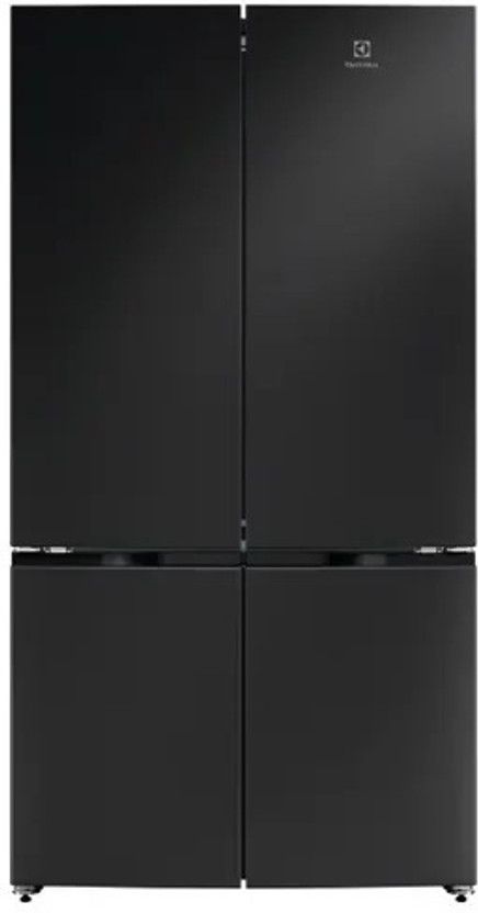 Electrolux 425 L Frost Free French Door Bottom Mount 1 Star Convertible Refrigerator with Base Drawer(Matte black, EQE5400E-B)