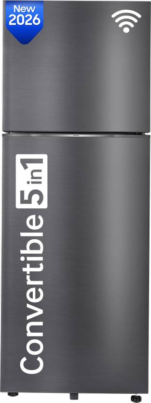 Samsung 396 L Frost Free Double Door 2 Star Refrigerator  with Convertible 5-in-1, Digital Inverter, 2026 Model (BLACK DOI, RT41HG6C42B1HL)