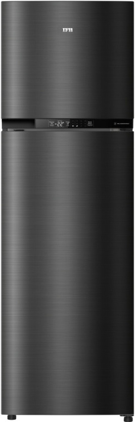 IFB 331 L Frost Free Double Door 2 Star Convertible Refrigerator(Black Hairline, IFBFF-383BIKSTU)