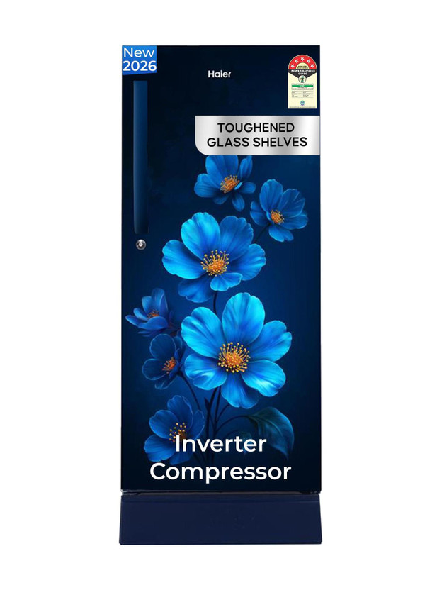 Haier Haier 215 L Direct Cool Single Door 5 Star Refrigerator with Base Drawer  with Fast Ice Making, Easy Clean Back, Large Vegetable Box(Marine Xsenia, HED-225MXBA-P) - Flipkart Deal