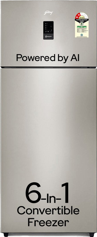 Godrej 472 L Frost Free Double Door 2 Star Refrigerator  with AI Tech, Digital Inverter, And 95%+ Food Surface Disinfection(Champagne Gold, RF EON 474B RCI CH GD)