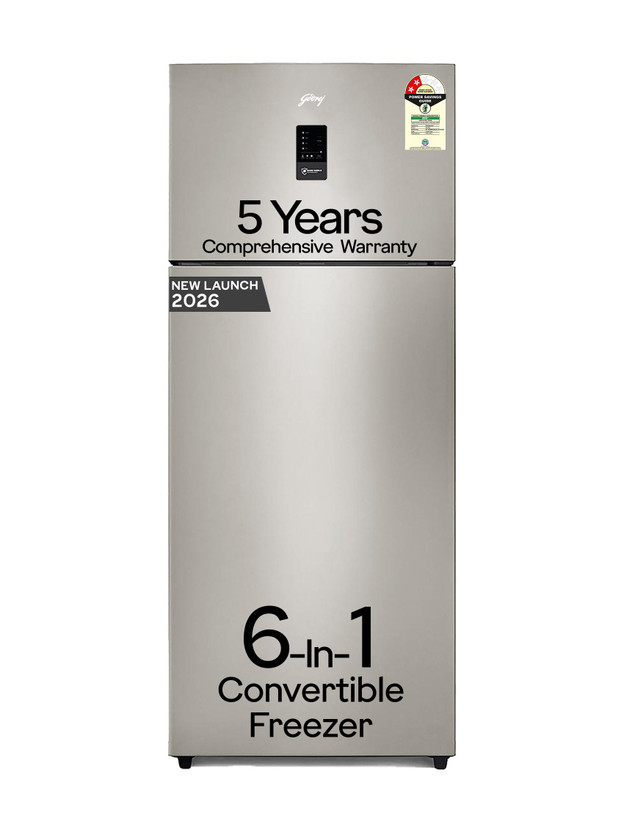 Godrej 436 L Frost Free Double Door 2 Star Refrigerator  with AI Tech, Digital Inverter, And 95%+ Food Surface Disinfection(Champagne Gold, RF EON 438B RCI CH GD)