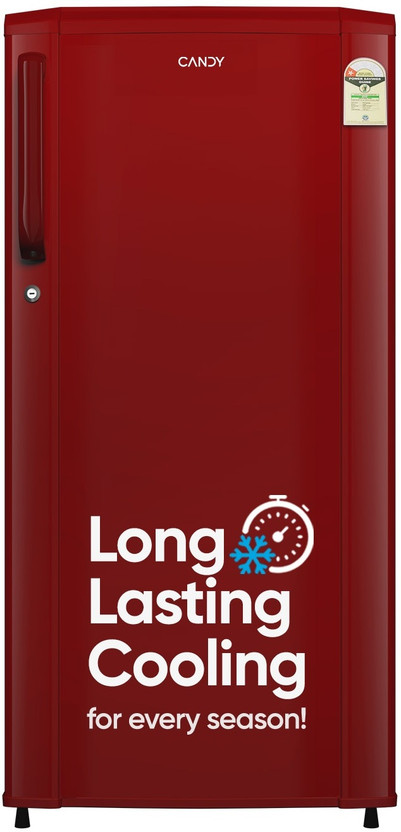 CANDY 165 L Direct Cool Single Door 1 Star Refrigerator  with Stabilizer free Operation(Burgundy Red, CSD1761RM)
