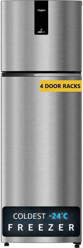 Whirlpool 235 L Frost Free Double Door 2 Star Refrigerator  with Coldest -24 C Freezer (Radiant Steel, NEO DF278 PRM RADIANT STEEL(2S)-TL)