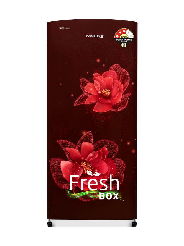 Voltas Beko by A Tata Product 183 L Direct Cool Single Door 3 Star Refrigerator(Fressia Wine, RDC215C/S0WFR0M0000GO)