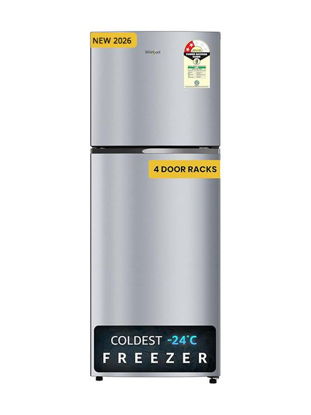 Whirlpool 235 L Frost Free Double Door 2 Star Refrigerator(Lunar Steel, NEO SP278 PRM LUNAR STEEL(2S)-Y)