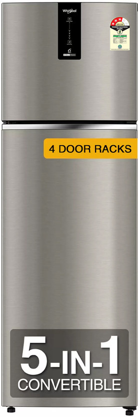Whirlpool 235 L Frost Free Double Door 3 Star Convertible Refrigerator  with 5-in-1 Convertible Modes(Radiant Grey, IF INV 278 RADIANT STEEL(3S) CONV-TL)