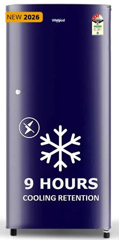 Whirlpool 184 L Direct Cool Single Door 3 Star Refrigerator(Sapphire Blue, 205 WDE CLS 3S SAPPHIRE BLUE-Y)