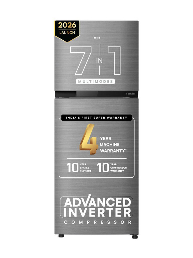 IFB 241 L Frost Free Double Door 2 Star Refrigerator  with 7-in-1 Multi Mode, 30 Hrs Cooling Retention, Big Vegetable Box with Humidity Controller (30 Days Fresh), XL Bottle Bin, Advanced Inverter Compressor & 4 Year Super Warranty(BRUSH GREY, IFBFF-291BYBSE)