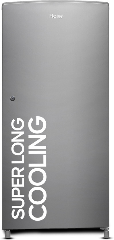 Haier 185 L Direct Cool Single Door 2 Star Refrigerator  with DEFT TechnologyLarge Vegetable Box(Moon silver, HED-19TMS-N)