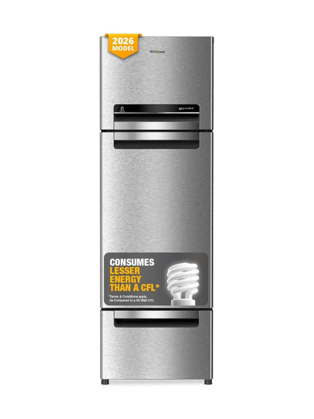 Whirlpool 300 L Frost Free Triple Door Refrigerator(Alpha Steel, FP 353D PROTTON ROY ALPHA STEEL (N))