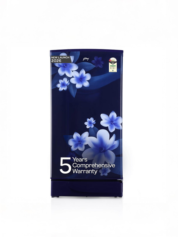 Godrej 180 L Direct Cool Single Door 1 Star Refrigerator  with 20L Jumbo Vegetable Tray Advanced Capillary Technology 2.5L Bottle Space(Pep Blue, RD EDGE 205AN WRF PP BL)
