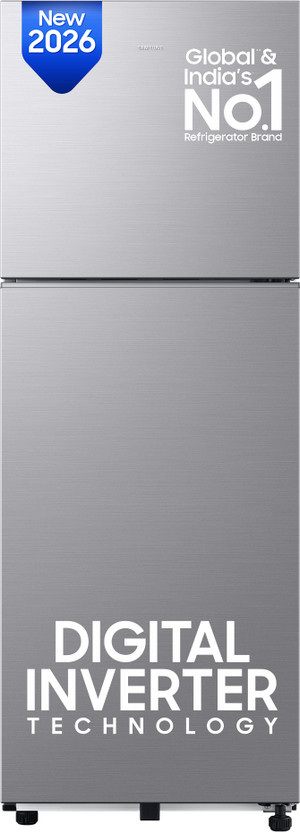 Samsung 236 L Frost Free Double Door 3 Star Refrigerator(GRAY SILVER, RT40H28W3QHL)