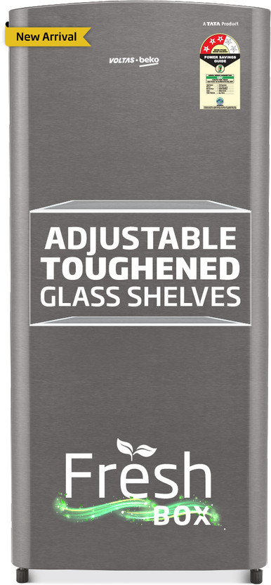 Voltas Beko 183 L Direct Cool Single Door 3 Star Refrigerator(Silver, RDC215C/S0XIR0M0000GO)