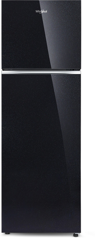 Whirlpool 235 L Frost Free Double Door 2 Star Refrigerator  with Glass Door(Crystal Black, NEO 278GD PRM CRYSTAL BLACK (2S)-N)