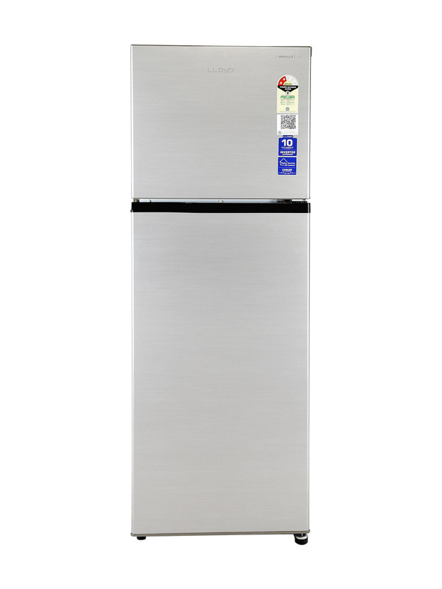 Lloyd by Havells 260 L Frost Free Double Door 2 Star Convertible Refrigerator  with Inverter Compressor Moveable Twist Ice TrayFleximax Design(Metallic silver, GLFF292AMSC1GC)