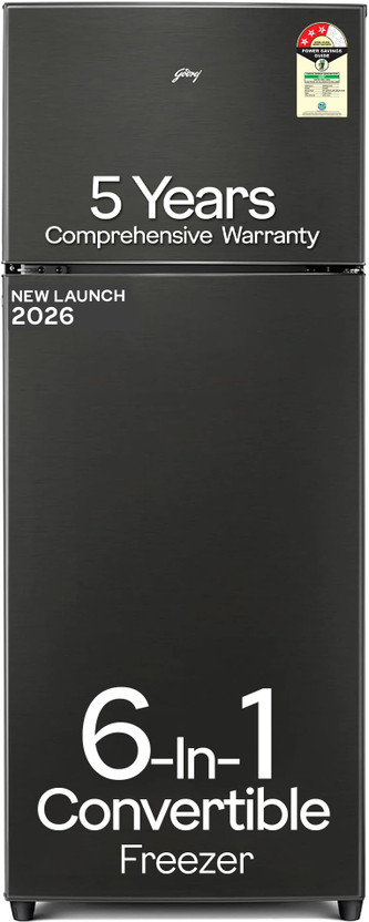 Godrej 244 L Frost Free Double Door 3 Star Refrigerator(Fossil Steel, RT EONVALOR 280CN RCIF FS ST)