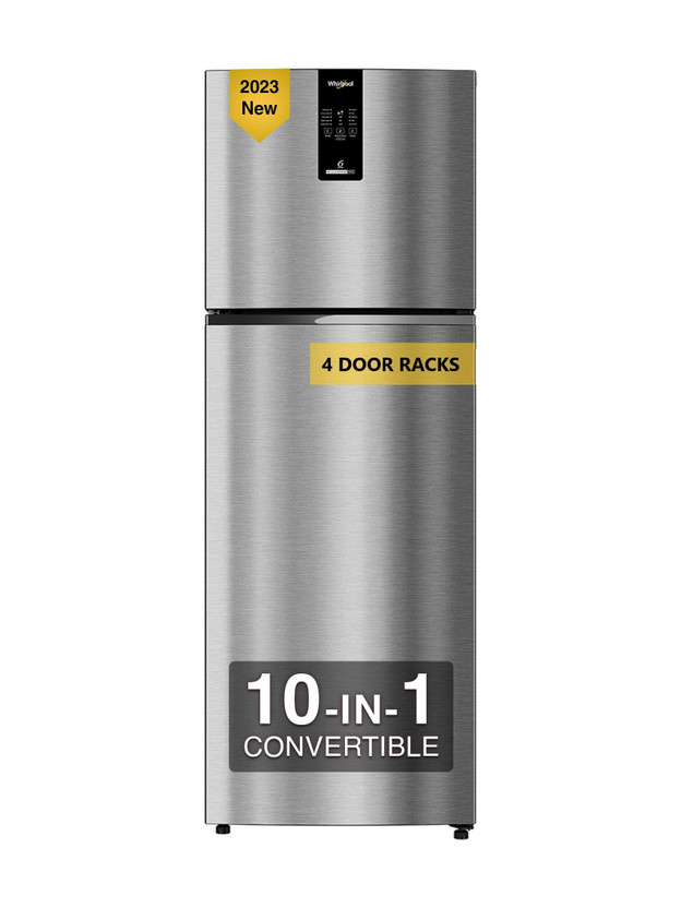 Whirlpool 235 L Frost Free Double Door 2 Star Convertible Refrigerator(Grey, IFPRO INV CNV 278 MAGNUM STEEL(2s)-TL)