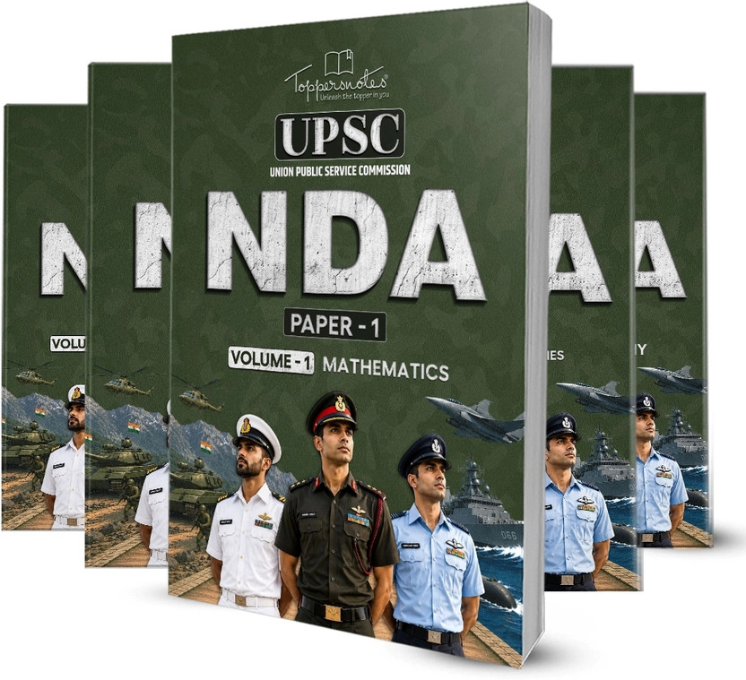 ToppersNotes UPSC NDA Exam Preparation Study Material Notes, English Medium, Set Of Books, Latest Edition(Paperback, Toppersnotes)