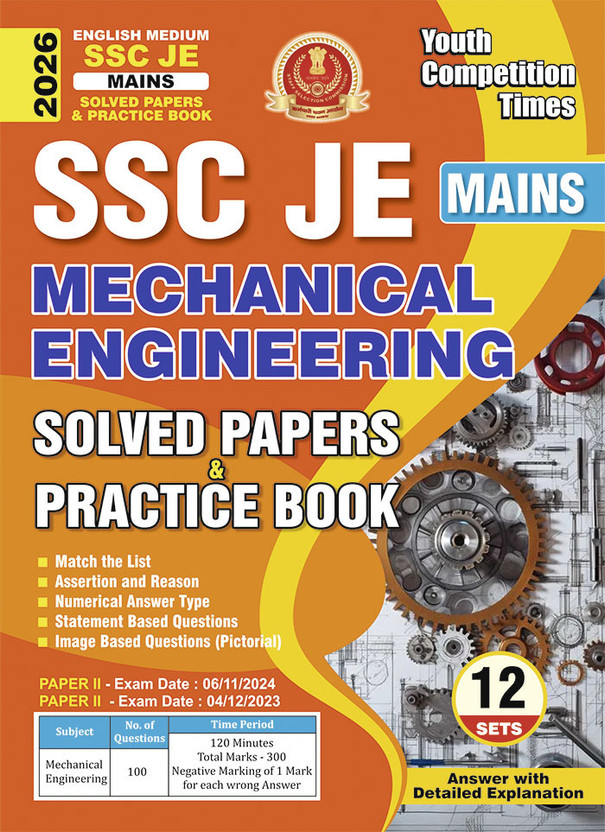 2025-26 SSC JE Mains Mechanical Engineering Solved Papers And Practice Book 192 395 E(Paperback, YCT EXPERT TEAM)