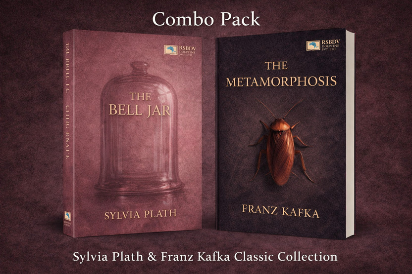 Classic Book Combo, Sylvia Plath Bell Jar, Franz Kafka Metamorphosis, Fiction Combo Pack, Literature Collection, Psychological Novels, Classic Novels Set, Book Combo Offer(Paperback, Franz Kafka, sylvia plath)