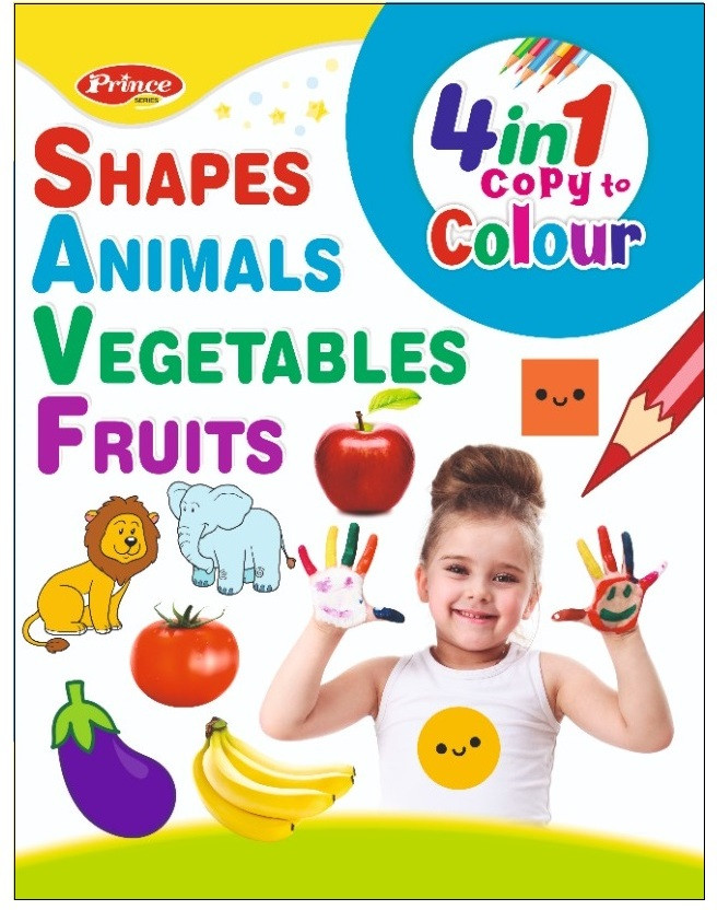 Four In One My Favorite Nursery Painting Drawing And Colouring Practice Book For Kids | 5 To 7 Year Old | Learn How To Draw Easily With Step By Step Instructions | Pencil Drawing Techniques For Children(Paperback, BMOS (Book Market Online Store))