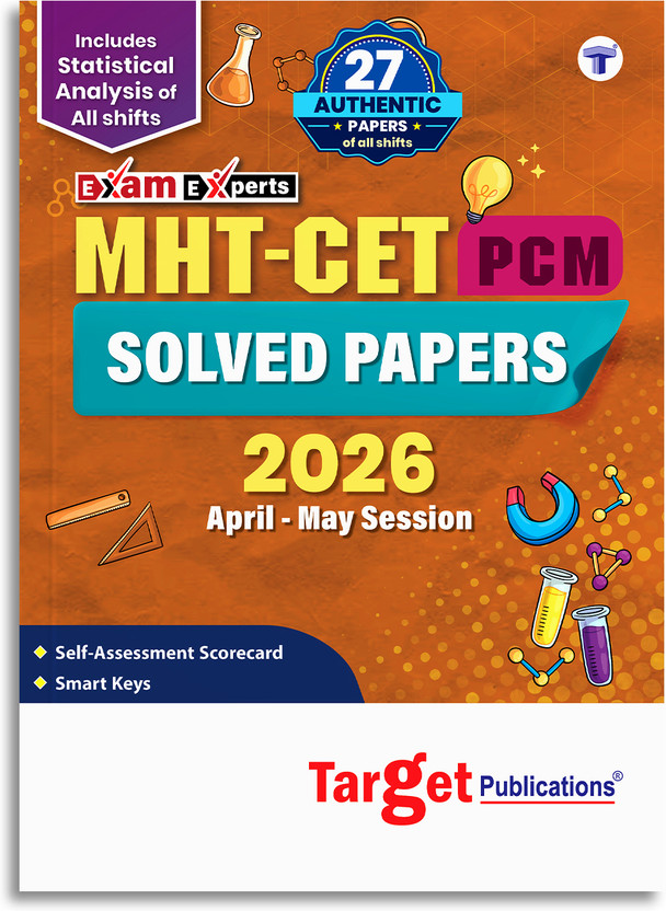 MHT-CET MHT-CET PCM Previous Year Solved Papers 2026 April - May Session | 27 Authentic Papers All Shifts - Physics, Chemistry & Mathematics | 2027 Exam Preparation(Paperback, Target Learning Ventures Pvt. Ltd.) - Flipkart Deal