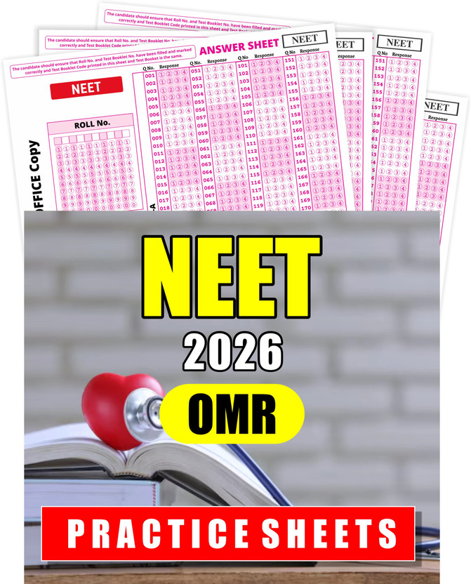 OMR Sheets For Practise NEET Exam 2026, 180 MCQ's With NTA Latest NMC Pattern, Mock Test Practice & Exam Preparation - Pack Of 55(Paperback, Adda247 Publications)