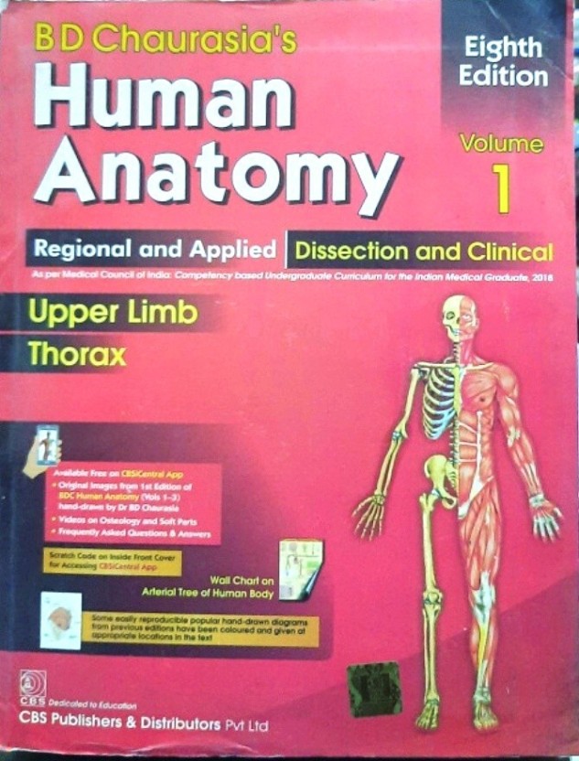 Cbs Human Anatomy Upper Limb Thorax Volume-1: Buy Cbs Human Anatomy ...