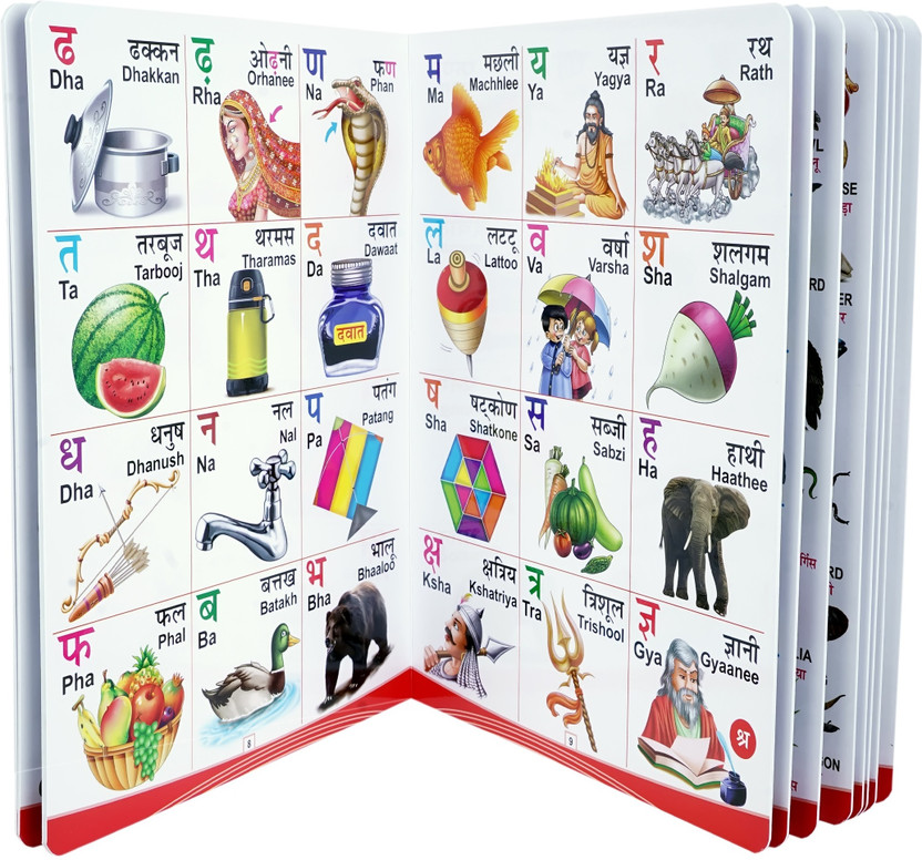 My Book Of Knowledge In English - Picture Talk For Nursery Kids | 3 To 5-Year-Old | Learn English Alphabets And Hindi Alphabet, 1 To 10 Numbers, Fruits, Vegetables, Animals And Shapes | Preschool Children All In One Board Book English-Hindi(Board Book, BMOS (Book Market Online Store))