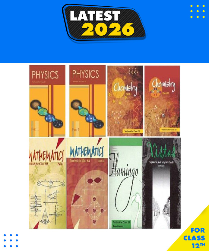 NCERT Science PCM Complete Books Set For Class -12 English Medium Paperback Binding, NCERT Paperback, NCERT|New Latest Edition For 2025-2026(Paperback, NCERT)