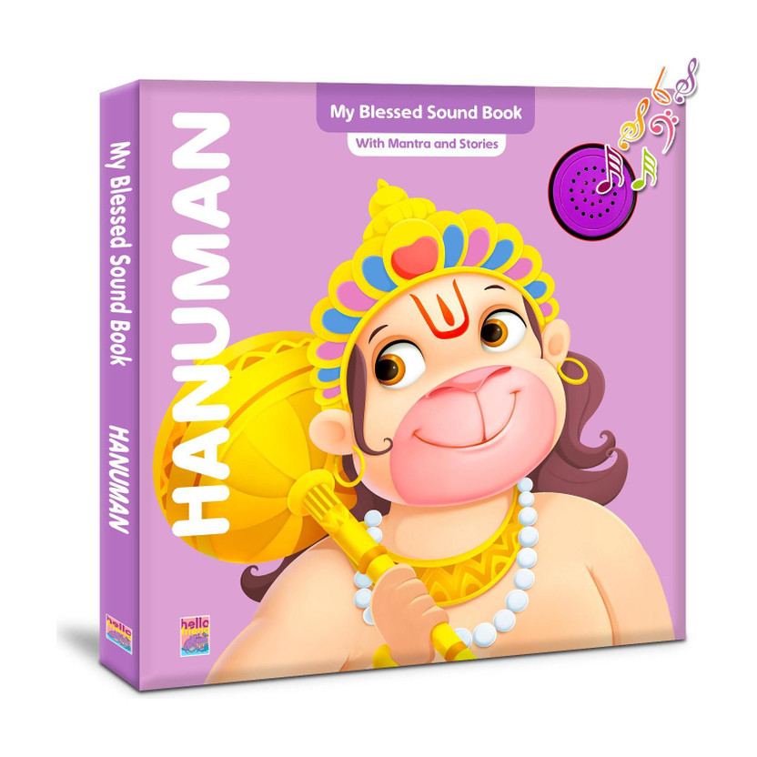 Hanuman Hanuman Mantra Sound And Story Book For Kids ; India's First Mythology Shloka And Mantras Sound Book To Teach Indian Culture, Values Devotional Practices | Music Book For Toddlers, Pre-Schoolers Early Readers(Hardcover, HELLO FRIEND BOOK) - Flipkart Deal