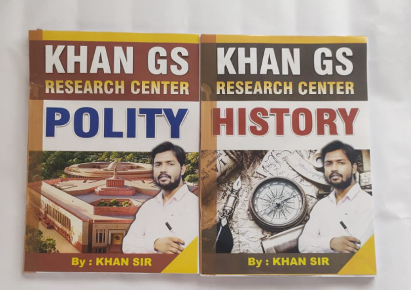 "Khan GS Research Center Book Set – Polity & History By Khan Sir | GS Preparation For UPSC, BPSC, SSC, Railway & Competitive Exams"(PAP, Hindi, KHAN SIR)